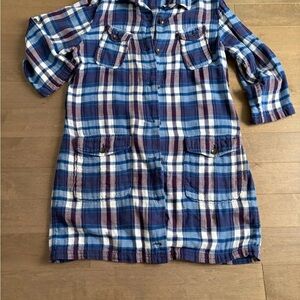 Rag & Bone Multicolor Plaid Shirt Dress size 8